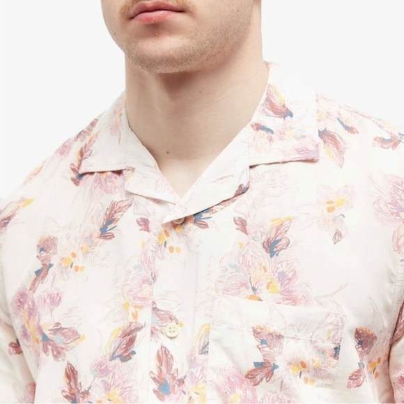 Mens Corridor New York Novella Floral Vacation Shirt XL - Picture 4 of 13